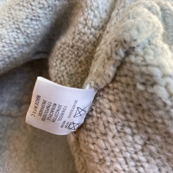 Brandy Melville One Size Wool Blend Cassia Turtleneck Sweater Cream Ivory Small - Picture 6 of 9